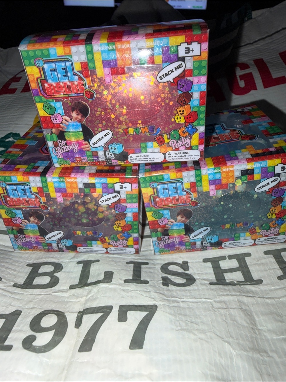 Squishy gel cube Sensory Toy - Multicolor Kids Building Set